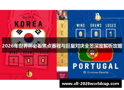 2026年世界杯必看焦点赛程与巨星对决全景深度解析攻略